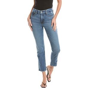 Good American Womens  Good Legs Straight Indigo Jean, Blue